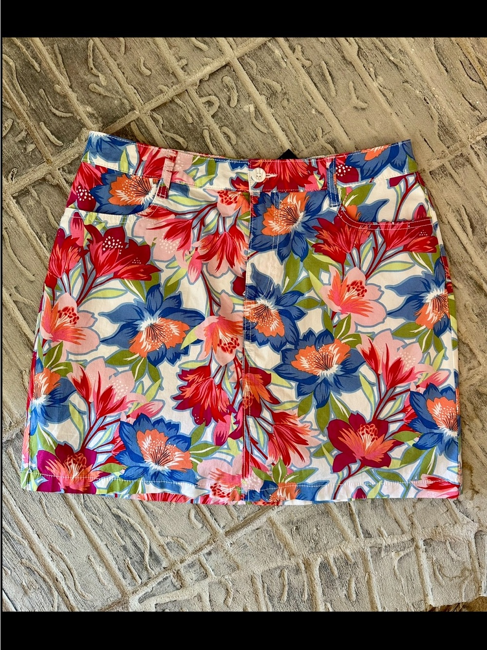 Floral Print Mini SKORT in Multicolor